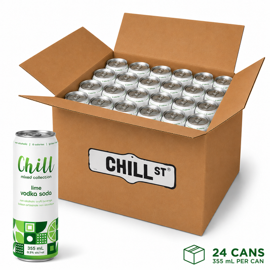 Vodka & Lime Non Alcoholic Mocktail 24-pack