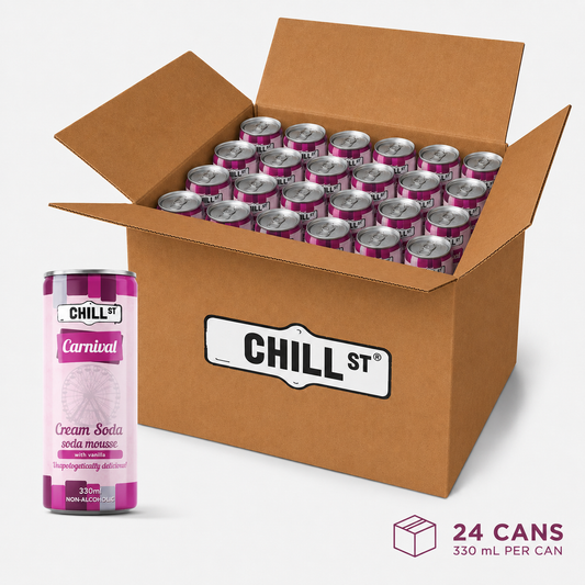 Carnival cream soda NON-ALCOHOLIC 24-pack